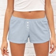 thumbnail image 2 of Shorts for Women Summer Elastic High Waisted Pajama Low Waist Striped Cute Floral Pj Bottoms Comfy Sleep Casual Jean Shorts S-M, 2 of 7