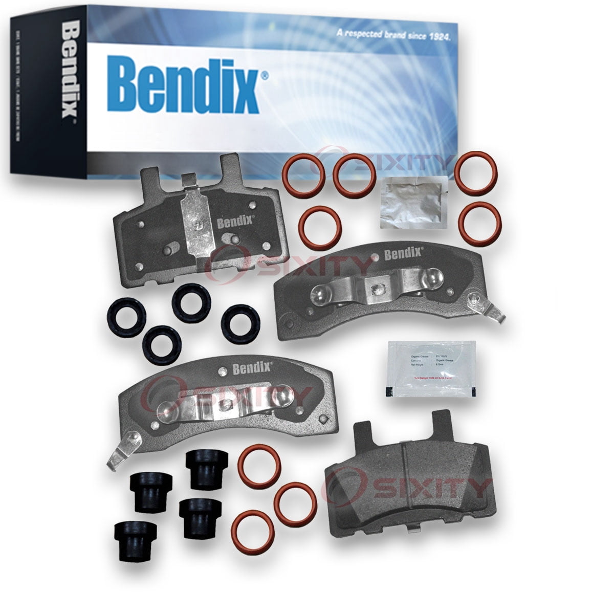 Bendix Brakes Disc Brake Pad Set Fits select: 1994-1999 DODGE RAM 2500, 1988-2000 CHEVROLET GMT-400