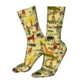 thumbnail image 5 of Gaeub Ethnic African Print Sports Socks,No Heel Casual Mid-Tube Socks,Crew Socks for Women and Man For Trouser, Dress, Business, 5 of 7