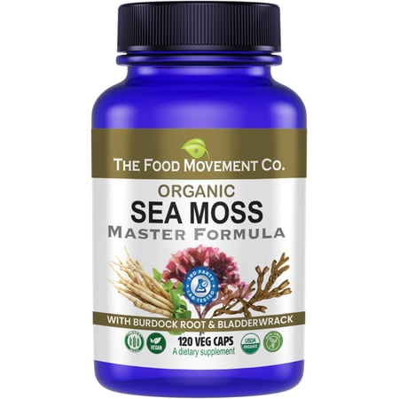 Sea Moss Master Formula with Burdock Root Bladderwrack 120 Veg Caps
