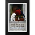thumbnail image 2 of Vintage Apple Collection 17x24 Black Modern Framed Museum Art Print Titled - Dog Rail, 2 of 5