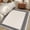 Black Cream, variant on Round Area Rugs Collection 3 Ft, Purple Greek Key Non-Slip Residential Carpet, Geometric Greece Ancient Farmhouse Geo Indoor Crawling Mats Doormat Runner Rugs Play Mat for Bedroom