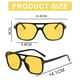 thumbnail image 2 of Gafas de sol cuadradas en forma de T retras de moda de gafas de sol de doble haz, hechas de PC, 2 of 5