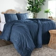 thumbnail image 5 of Southshore Fine Living, Inc. Clipped Jacquard Tufted Duvet Cover King Bedding Set, Bali Light Grey, 5 of 6