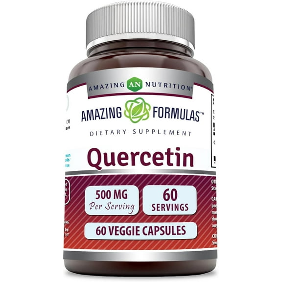 Amazing Nutrition Quercetin, 500 mg, 60 Veggie Capsules