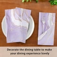thumbnail image 6 of Coolnut Set of 1 Purple Marble Satin Napkin Square 20 Inches Table Napkins Soft Smooth Decorative Napkins for Wedding Banquet Party Decoration, 6 of 6