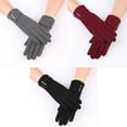 thumbnail image 4 of Women's Touchscreen Fleece Winter Gloves Beige M, 4 of 4