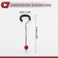 thumbnail image 4 of Ofertas Únicas 2 Pcs Gancho Universal para Reposacabezas de Asiento de Automóvil para Bolsos y Mochilas Rojo 4.53"x1.26", 4 of 7