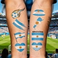 thumbnail image 4 of Flag Temporary Tattoos Suitable For Various Football Matches And Cheerleading Events Temporary Face Tattoos, 4 of 5