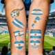 thumbnail image 4 of Flag Temporary Tattoos Suitable For Various Football Matches And Cheerleading Events Temporary Face Tattoos, 4 of 5