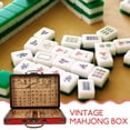 thumbnail image 3 of Chinese Mahjong Box Traditional Mahjong Tiles Storage Box Empty Rectangle Storage Box, 3 of 8