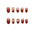 thumbnail image 2 of Uñas postizas HUOGUO Bow Love Heart, largas y modernas, 24 unidades, 2 of 3