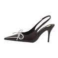 thumbnail image 2 of Aobny Stiletto Womens Shoes Closed Toe Heels Heels Pumps Shoes High Heels Shoes Brown Pointy Toe Ankle Strap Soft Toe Summer Shoes for Women,Size 40, 2 of 9