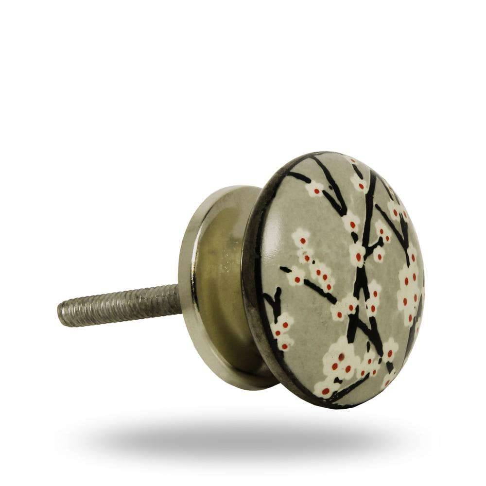 Set of Six Ceramic Amin cabinet Knobs