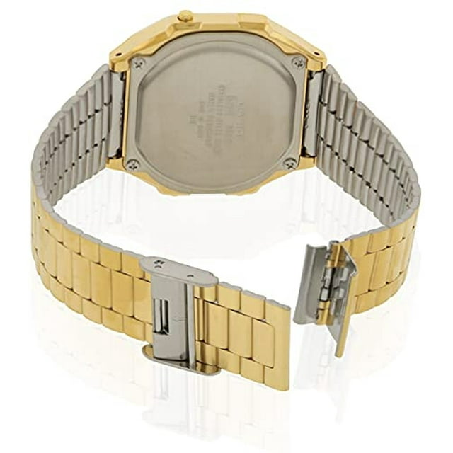 Casio A168WG-9 Reloj cronógrafo con iluminador de banda metálica dorada vintage para hombr Casio Casio