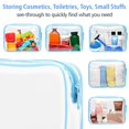 thumbnail image 5 of TSA Approved Toiletry Bag - Clear Makeup Bag Waterproof Quart Size Bag, Travel Makeup Cosmetic Bag for Women Men, Carry on Airport Airline Compliant Bag, 3 Pack, Black, 5 of 5