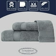 thumbnail image 2 of LA HAMMAM 3 Piece Towel Set - 1 Bath Towels, 1 Hand Towels, 1 Washcloths for Bathroom, College Dorm, Kitchen, Shower, Pool, Hotel, Gym & Spa | Soft & Absorbent Turkish Cotton Towel Sets, Grey, 2 of 6