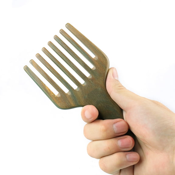 ibasenice Wide Tooth Sandalwood Hair Comb for Gentle Detangling and Comfortable Daily , Hair Pick for Home and Travel Use