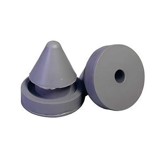 Door Silencer - Heavy Duty Rubber 1/2 Inch Diameter - For Metal and Wood Doors - 15 Pack