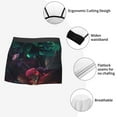 thumbnail image 3 of Yiaed Red And Green Carnation Print Men's Soft Cotton Boxer Shorts Breathable Boxers Underwear Moisture-Wicking Underwear Stretch Boxer Briefs for Man-X-Large, 3 of 5