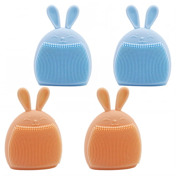 ACDANC 4Pcs Silicone Face Scrubber,Face Exfoliator Scrubber,Pore Scrubber,Colormixing