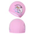 thumbnail image 2 of Gorro de baño de PU para niños, niñas y niños, gorros de natación impermeables, gorros protectores para los oídos, mantiene el cabello largo seco, entrenamiento y carreras Sincero Hogar, 2 of 6