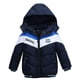 thumbnail image 1 of Niños Abrigo De Invierno Niños Niñas Bebé Chaqueta A Rayas Cremallera Con Capucha A Prueba De Viento Prendas De Abrigo Odeerbi  LM103-3161, 1 of 3