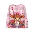 thumbnail image 5 of Xuyuer Valentine's day Women Long Sleeve Tops Dressy Casual V Neck Tshirts Basics Tee 2025 Fall Trendy Clothes S-2XL, 5 of 5