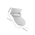 thumbnail image 2 of QUMIIRITY 1Pc Space Aluminum Anti Slip Footboard Pedal Silver for Stable Bathroom Support, 2 of 8