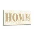 thumbnail image 2 of Home Almond Damask Golden Tan 16 x 8 Glass Wall Hanging Sign, 2 of 4
