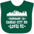 thumbnail image 3 of Inktastic Kansas City Missouri Loves Me Skyline Boys or Girls Baby Bib, 3 of 4