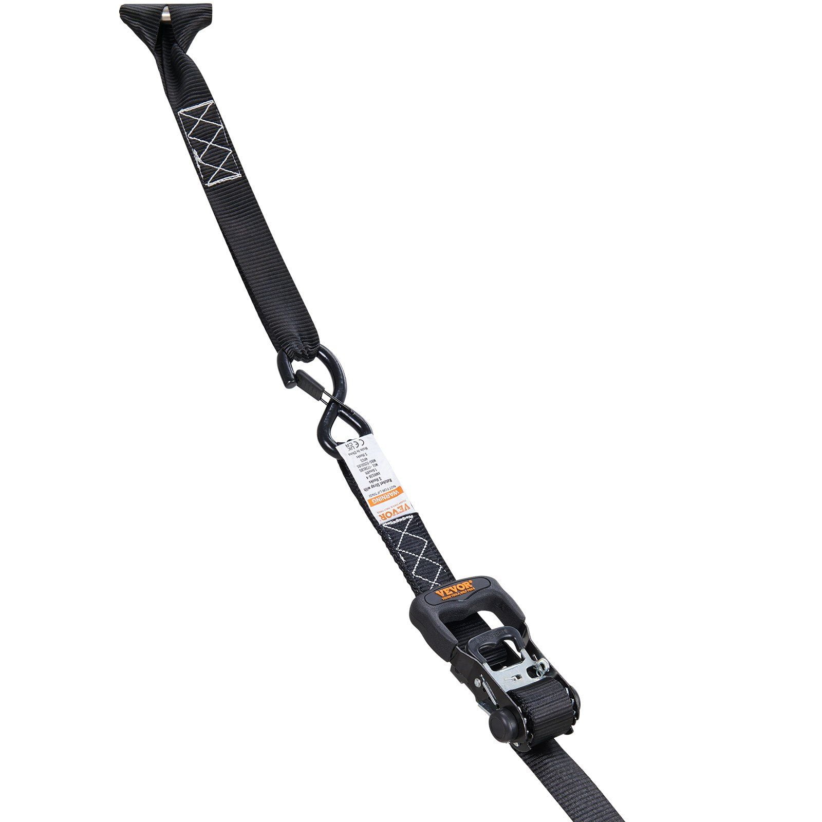 Heavy Duty Ratchet Straps 4PK, 5208lb Break Strength, 1.6" x 8FT for Securing Appliances, Lawn Equipment, Cargo