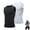 A-Black+White, variant on North Alpine Compression Shirt, Slimming Body Shaper Vest, High Elasticity Tummy Control, No Rolling Edges,Breathable, Sweat-Wicking for Gym