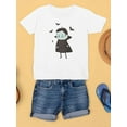 thumbnail image 3 of Cute Funny Vampire And Bats T-Shirt Juniors -Image by Shutterstock,  x-Large, 3 of 4