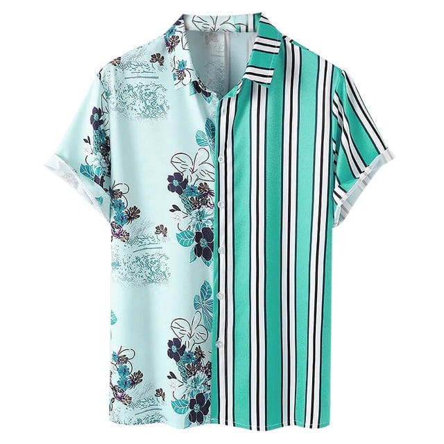 Camisa de manga corta de tendencia de moda con nueva impresión digital para hombre Pompotops oipoqjl24222