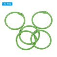 thumbnail image 3 of 1 Inch Loose Leaf Binder Rings Metal Colorful DIY Keychain for Index Card Scrapbooks, Green, 10 Pack, 3 of 5