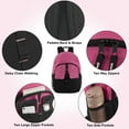 thumbnail image 5 of 24 Pack Multipocket Backpacks with Front Velcro Closure Pockets and Side Mesh Pockets in Bright Colors Pack, 5 of 7