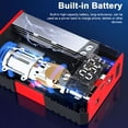 thumbnail image 4 of 12V 2000A Peak Car Jump Starter with 150PSI Air Compressor - 10000mAh Portable Power Bank, LED Flashlight & SOS Mode, Intelligent Safety Clamps for Up to 6.5L Gas/4.0L Diesel Engines, ABS+PC, 4 of 5