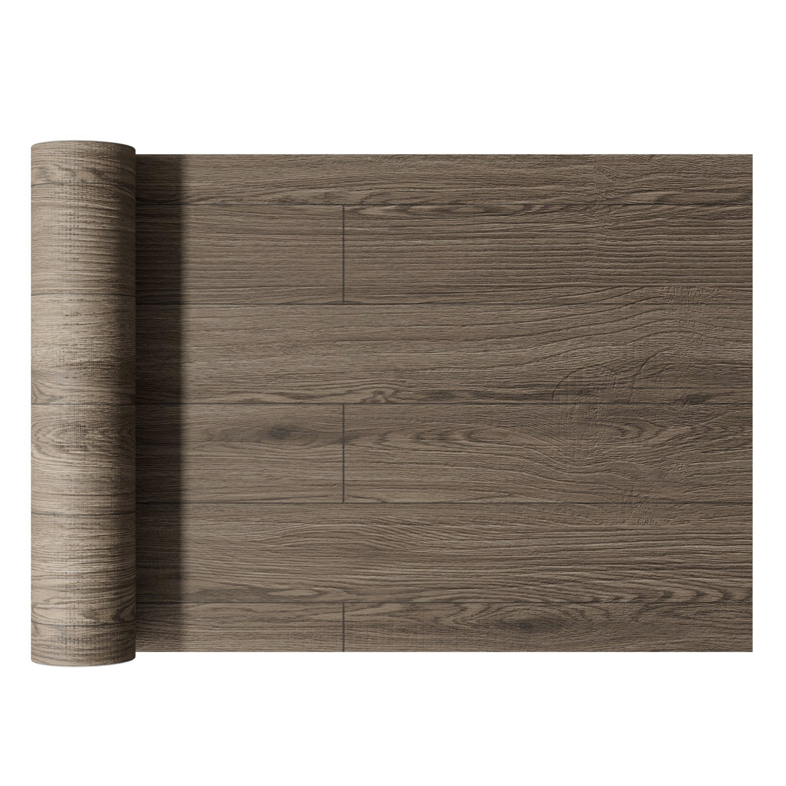 Homease PVC Peel and Stick Vinyl Flooring Roll 23"x 393"/64 Sq.Ft,Thicken Self-Adhesive Vinyl Wood Planks - Waterproof, Wear-Resistant,Easy DIY Install - Walnut