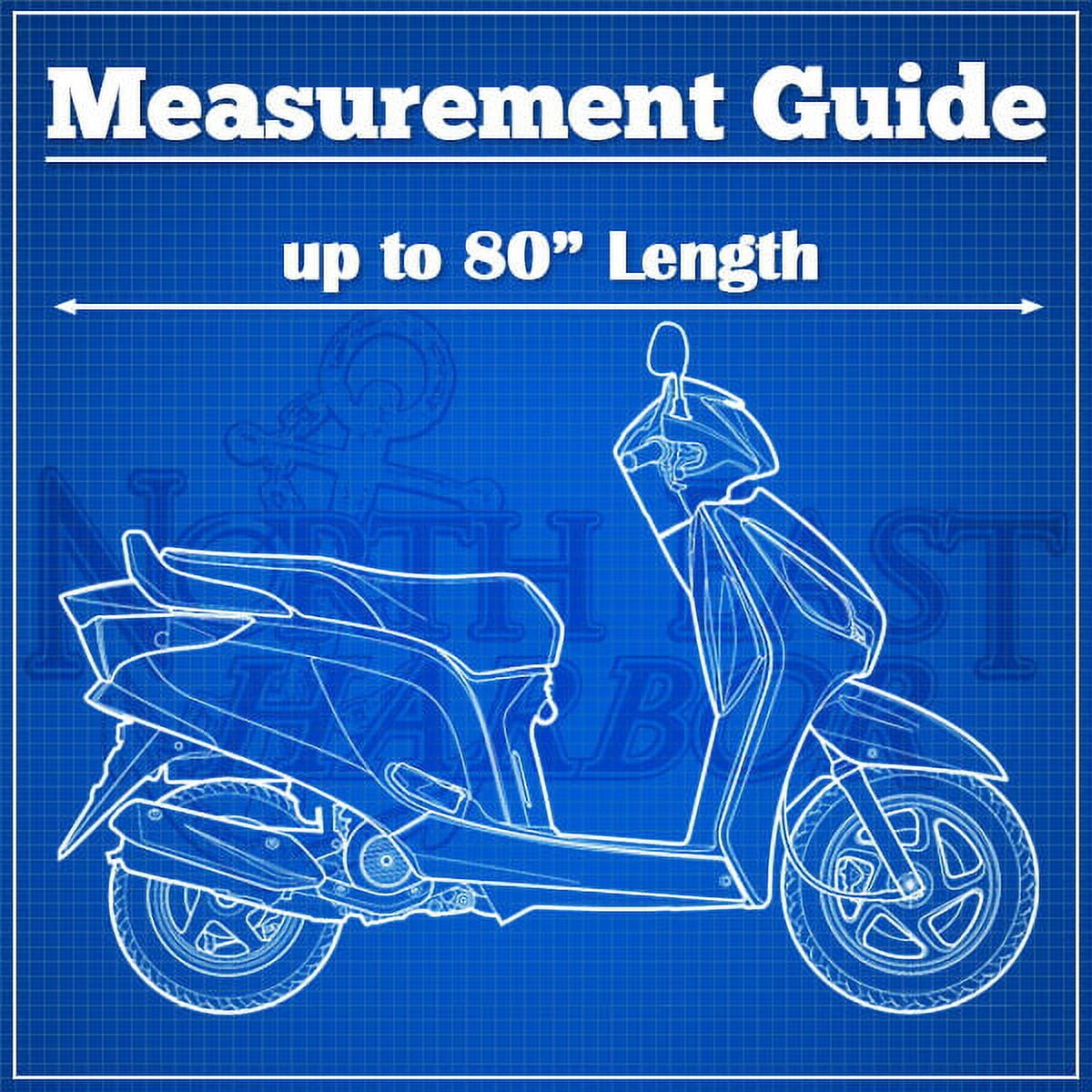 NEH Motorcycle Bike Cover Travel Dust Storage Cover Compatible with Honda Elite Metropolitan 80 150 250