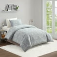 thumbnail image 2 of Better Homes & Gardens Woven Damask 2-Piece Comforter Set, Blue/Silver, T/TXL, All Ages, 2 of 6