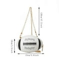 thumbnail image 3 of GEZHEN Rugby Shape Women Daily Handbag Clutch Bag Shoulder Crossbody Girl's Purse Novelty Funny Forest Style Soft Girl Single Chain Small Round, 3 of 6