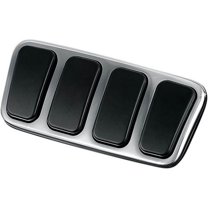 Kuryakyn Chrome/Rubber Brake Pedal Pad Cover (8849)