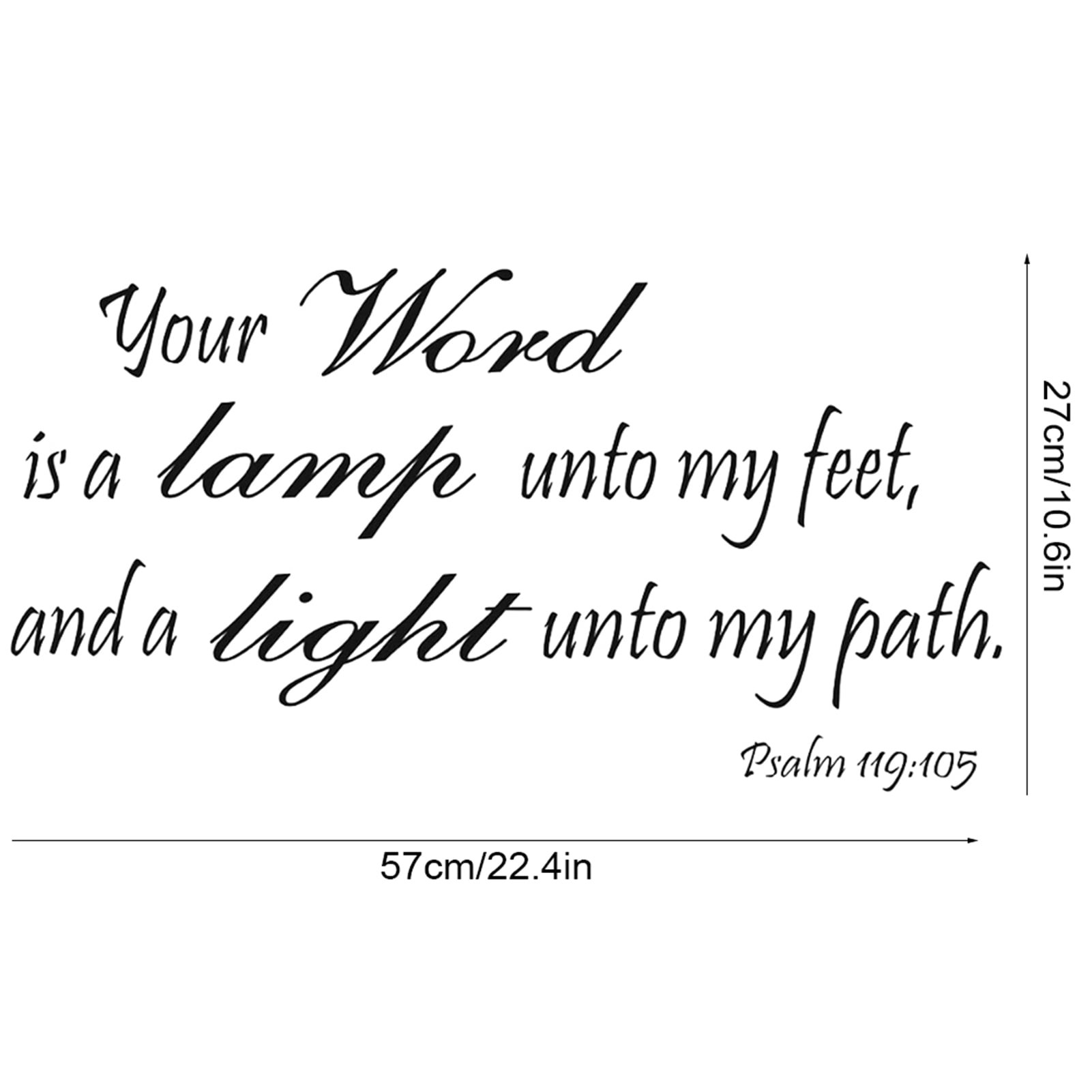 TOPINCN PVC Bible Verse Wall Decals Christian Quote Walls Art Stickers