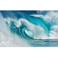 thumbnail image 2 of Montero 14x10 White Modern Wood Framed Museum Art Print Titled - When the Ocean Turns into Blue Fire, 2 of 4