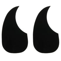 Uxcell Acoustic Guitar Pickguard Fit 41" Self Adhesive Left Handed Electric Guitar Parts Water Drop Black 2 Pack