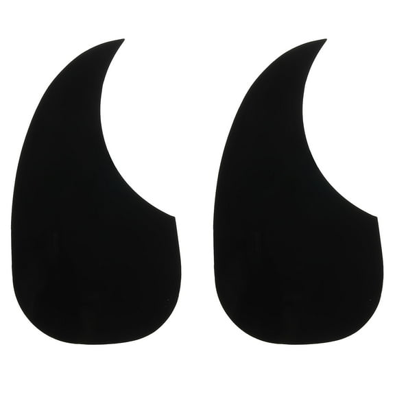 Uxcell Acoustic Guitar Pickguard Fit 41" Self Adhesive Left Handed Electric Guitar Parts Water Drop Black 2 Pack