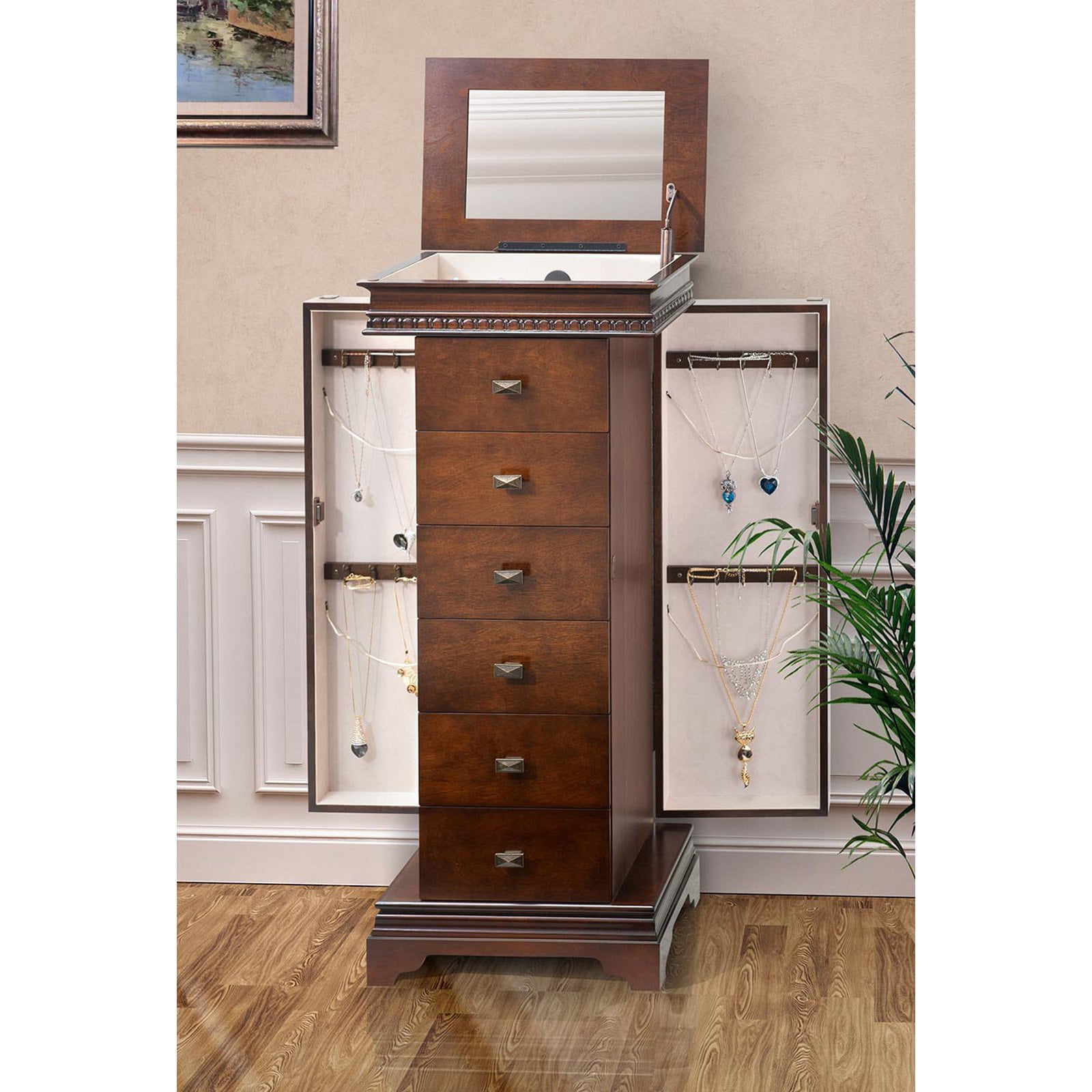 Sunjoy 120107004 Aurora Jewelry Armoire