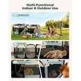 thumbnail image 3 of Cat Playpen, 60"x 24" Large Portable Puppy Playpen, 2-Room Foldable Dog Playpen for Indoor Outdoor Dogs, Cats, Small Animals with Carrying Case, 3 of 7