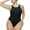 Black, variant on GHSOHS Plus Size Seamless Bodysuits for Women Casual Basic Stretch Shapewear Sleeveless Scoop Neck Thong Jumpsuit Sports Leotard